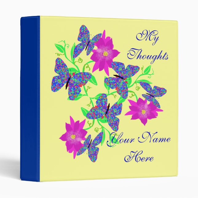 Butterfly Thoughts Binder (Front/Spine)