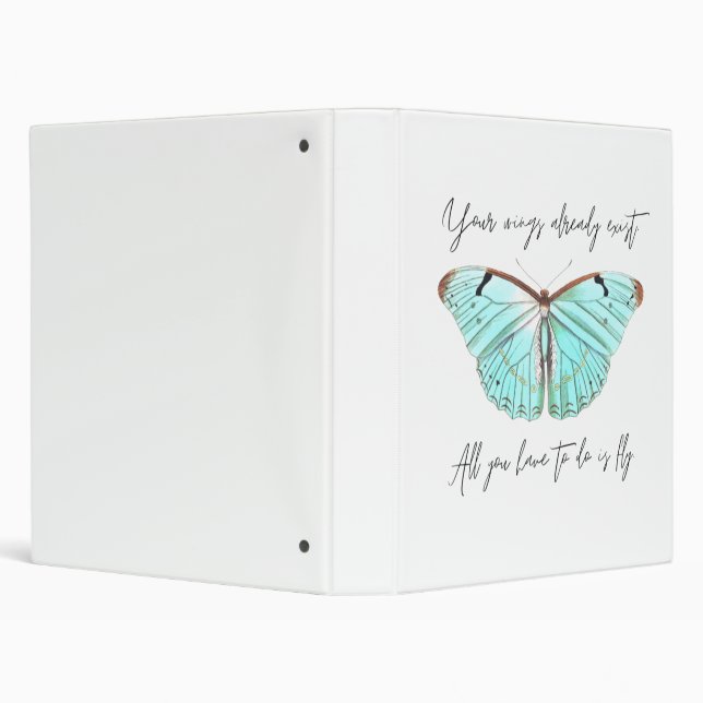 Butterfly Three-Ring Binder (Background)
