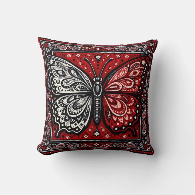 butterfly  throw pillow (Front)