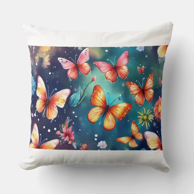 Butterfly  throw pillow (Front)