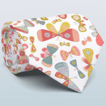 Butterfly Tie<br><div class="desc">Butterfly pattern in soft green, pink, blue and yellow. Original art by Nic Squirrell.</div>