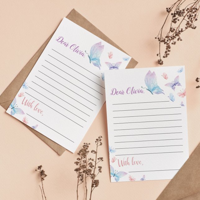 Butterfly Time Capsule Note Message Card (Creator Uploaded)