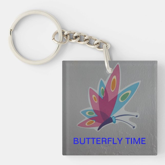 BUTTERFLY TIME Keychain (Front)
