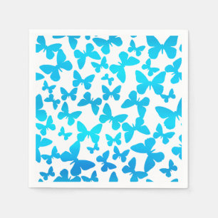 Butterfly Toss (Blue) Napkin