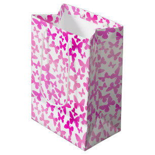 Butterfly Toss (Pink) Medium Gift Bag