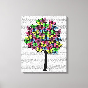 Butterfly Tree Canvas Print
