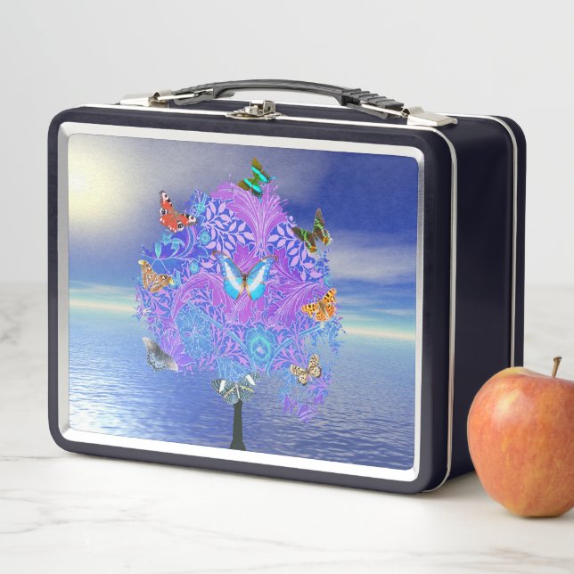Butterfly Tree Metal Lunch Box (In Situ)