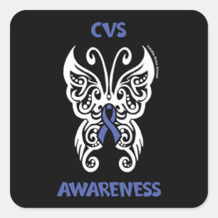 Butterfly/Tribal...CVS Square Sticker
