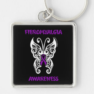 Butterfly/Tribal...Fibro Keychain