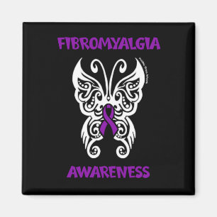 Butterfly/Tribal...Fibro Magnet