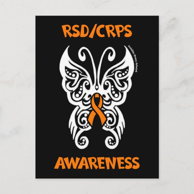 Butterfly/Tribal...RSD/CRPS Postcard (Front)