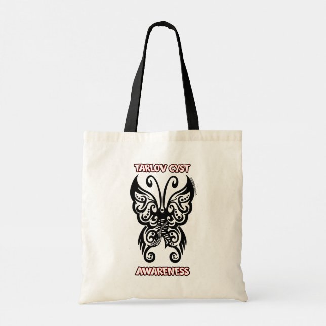 Butterfly Tribal...Tarlov Cyst Tote Bag (Back)