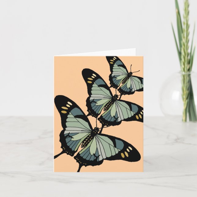 Butterfly Trio Note Card (Front)