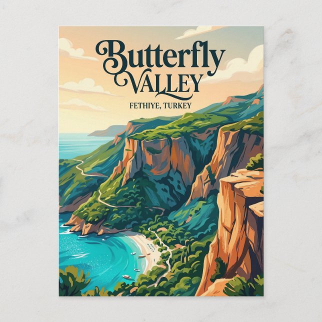 Butterfly Valley Turkey Postcard (Front)