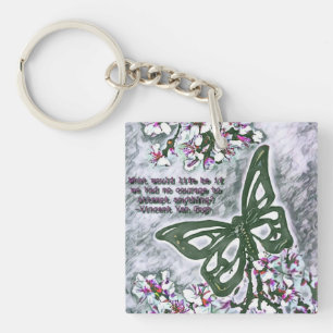 Butterfly Van Gogh Keychain