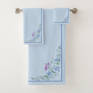 Butterfly Vine Bath Towel Set