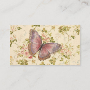 Butterfly & Vines Shabby Chic Customizable Cards