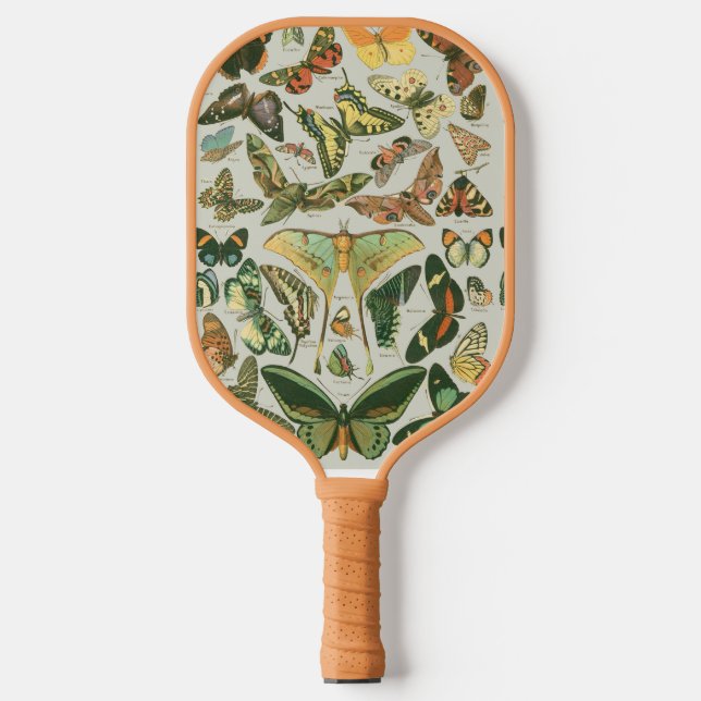 Butterfly Vintage Antique Butterflies Art Pickleball Paddle (Front)