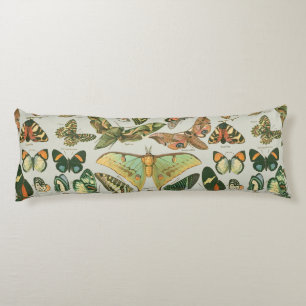 Butterfly Vintage Antique Butterflies Pattern Body Pillow