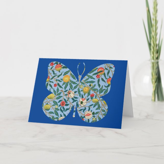 Butterfly Vintage Floral Art Card Series 13 (Front)