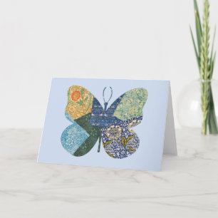 Butterfly Vintage Floral Card Series 1
