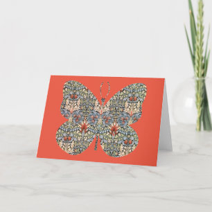 Butterfly Vintage Floral Card Series 8