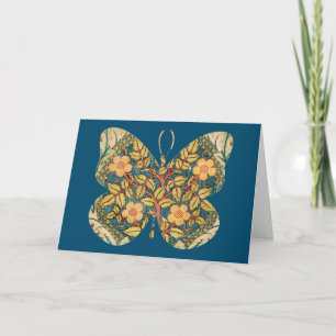 Butterfly Vintage Floral Tapestry Card Series 10