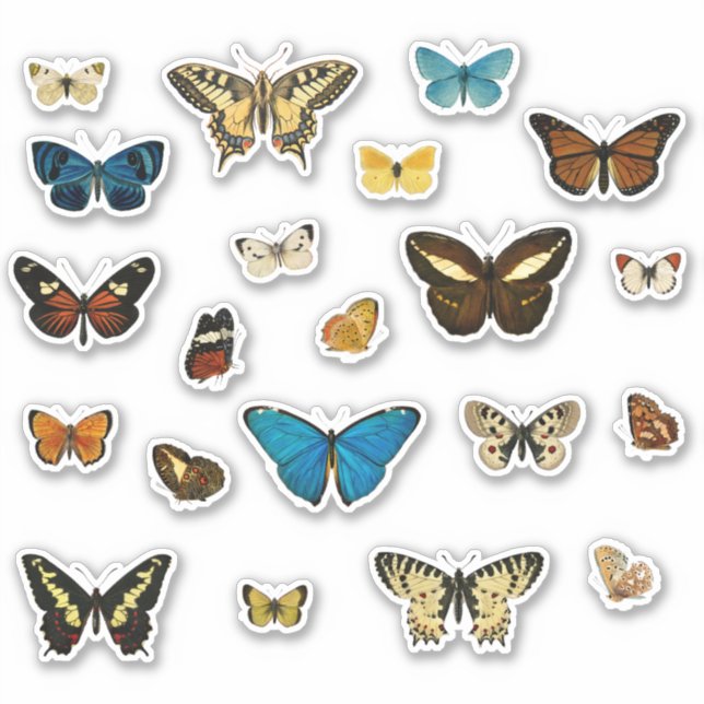 Butterfly Vintage Junk Journal Elements (21) (Front)