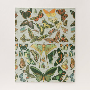 Butterfly Vintage Pattern Butterflies Painting Jigsaw Puzzle