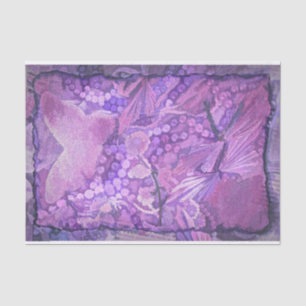 Butterfly Vintage Purple Victorian Style Romantic Tissue Paper