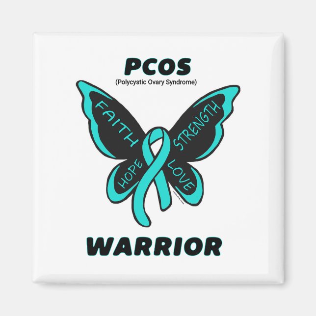Butterfly/Warrior...PCOS Magnet (Front)