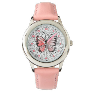 Butterfly Watch with Roses