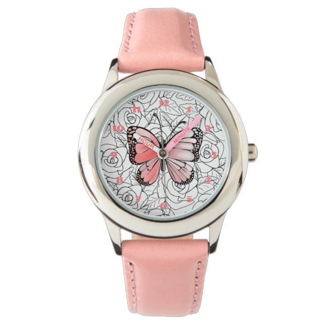 Butterfly Watch with Roses (Front)