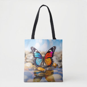 Butterfly Water Nature Serene Tranquil Tote Bag