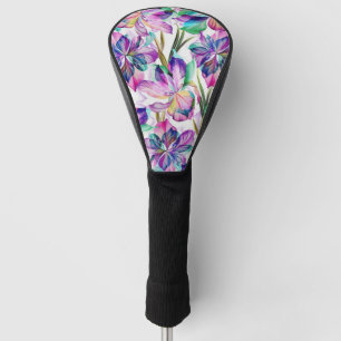 Butterfly Watercolor Blue and White Golf Head Cove Golf Head Cover
