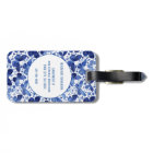 Butterfly Watercolor Blue Monogram