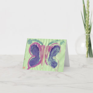 Butterfly Watercolor Note card