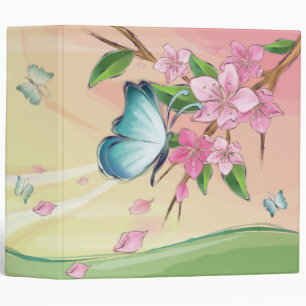 Butterfly Watercolor Painting Binder