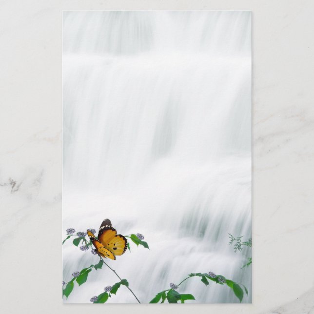 Butterfly & Waterfall Wedding Stationery (Front)