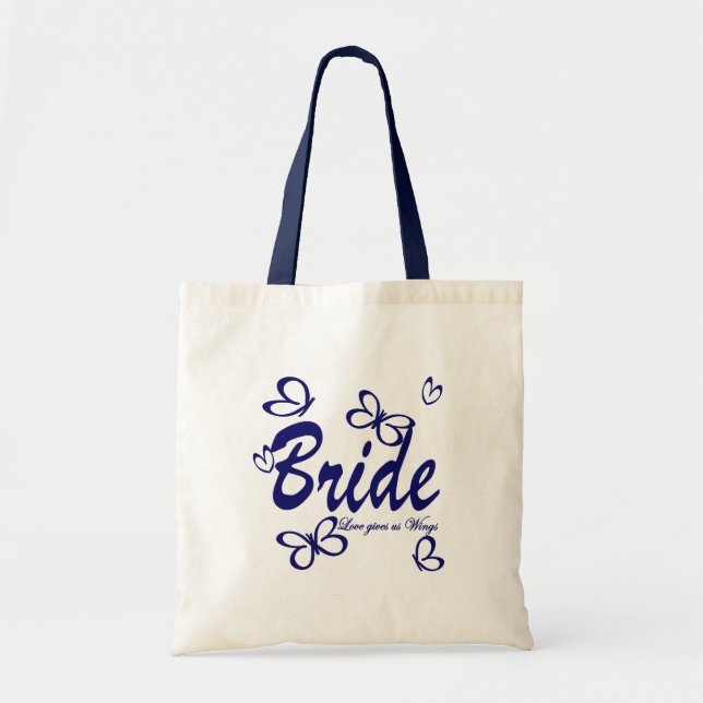 Butterfly Wedding/ Bride Tote Bag (Front)