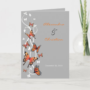 Butterfly Wedding Invitation Announcement