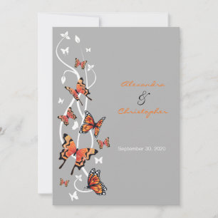 Butterfly Wedding Invitation Announcement