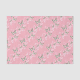 Butterfly wedding occasion pink gift tissue paper