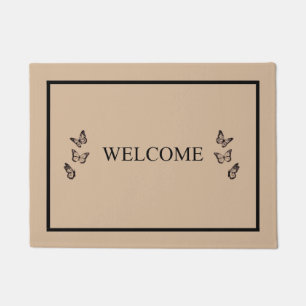 BUTTERFLY WELCOME door mat