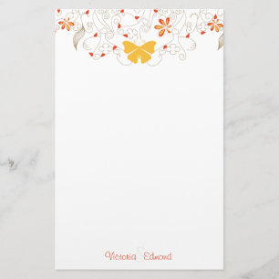 Butterfly Whimsy Personalized Stationery