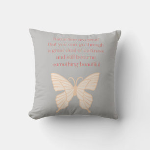 Butterfly Whispers Throw Pillow