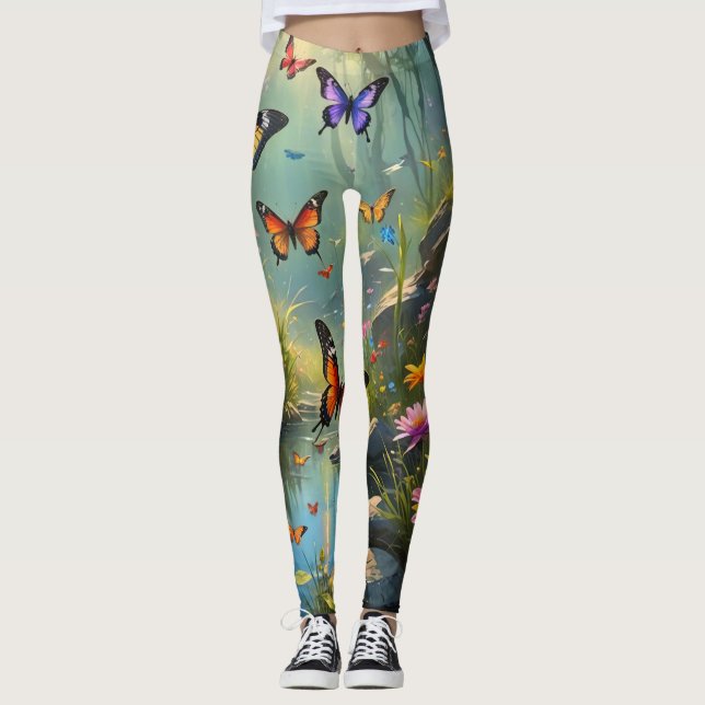 Butterfly Wildlife Leggings (Front)