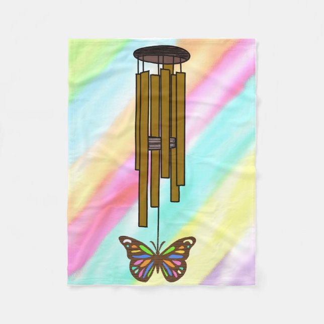 butterfly wind chime blanket (Front)