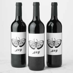 Butterfly Wine Label