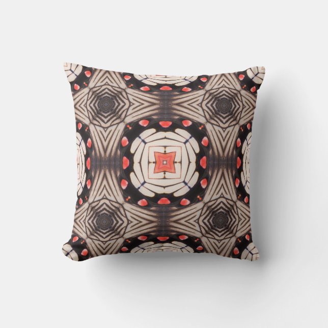 Butterfly Wings: Beautiful Seamless Pattern Throw Pillow (Front)